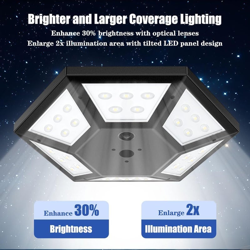 Hainee Flag Pole Light Solar Powered Top Mount, 2000Lumen IP67 Waterproof Solar Light for Flagpole, Light Up Flag Outdoor Dusk to Dawn for 18+ Hours with Twice Coverage Than Downward Lighting - Image 2